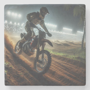 Posavasos De Piedra Representación digital de la competencia MotoCross