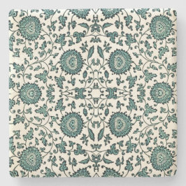 Posavasos De Piedra Reproducción de patrones florales de estilo Art No