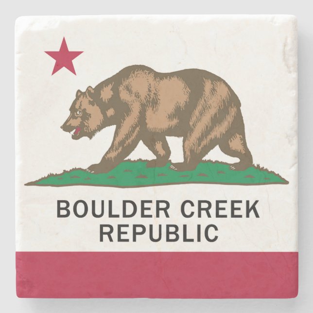 Posavasos De Piedra República Creek de Boulder (Anverso)