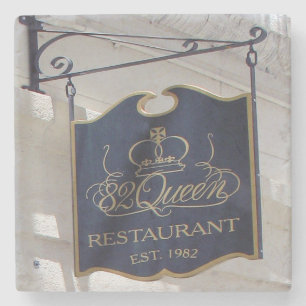 Posavasos De Piedra Restaurante Charleston, práctico de costa de 82