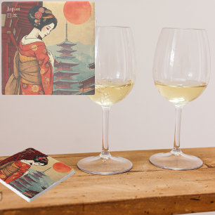 Posavasos De Piedra Restaurante japonés de cocina geisha maiko