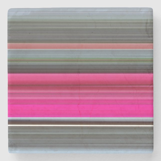 Posavasos De Piedra Resumen #1: Cerise y gris (Anverso)