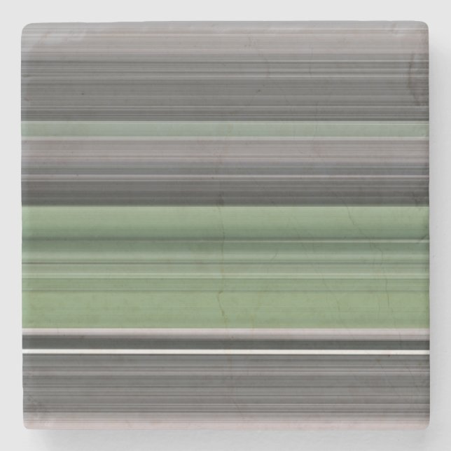 Posavasos De Piedra Resumen #1: Verde oliva y gris (Anverso)