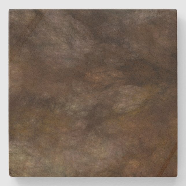 Posavasos De Piedra Resumen de la montaña rusa cuadrada de Marble Marc (Anverso)