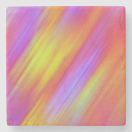 Posavasos De Piedra Resumen de Neon Brillante Rojo Rosa Amarillo