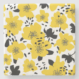 Posavasos De Piedra Resumen de regalo de Navidad sin problemas con flo