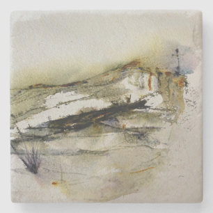 Posavasos De Piedra Resumen del paisaje de los colores otoñales