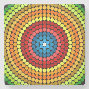 Posavasos De Piedra Resumen Detallado Mandala Art Design-65904