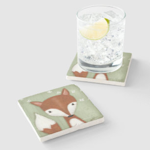 Posavasos De Piedra Retrato de Fox