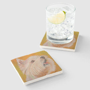Posavasos De Piedra Retrato de West Highland White Terrier