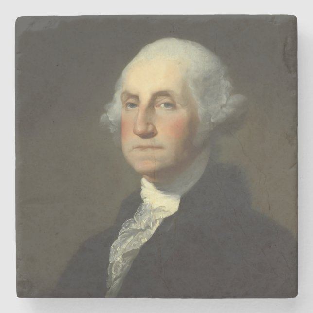 Posavasos De Piedra Retrato Histórico de George Washington (Anverso)