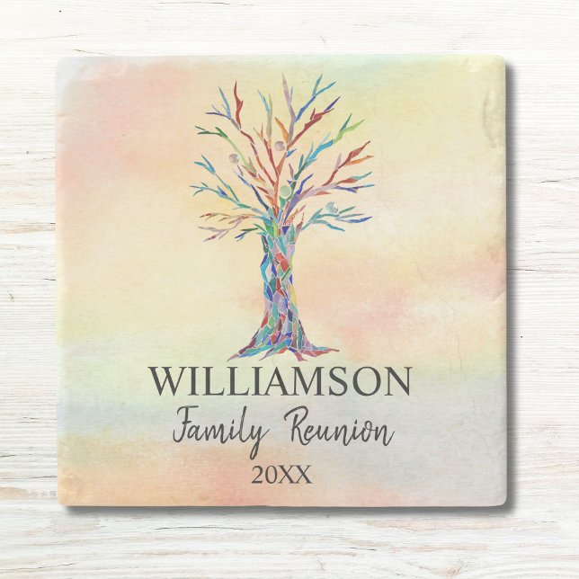 Posavasos De Piedra Reunión familiar de árbol familiar (Subido por el creador)