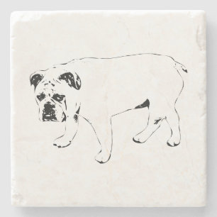 Posavasos De Piedra Reunirse y Sonreír, Cojín para Perro