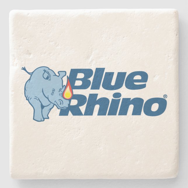 Posavasos De Piedra Rhino azul (Anverso)