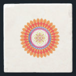 Posavasos De Piedra Rhythmic Euphoria Mandala<br><div class="desc">Carry vibrant energy wherever you go with this Rhythmic Euphoria Mandala tote. Ideal for everyday errands,  mindful shopping or gifting with soulful flair.</div>