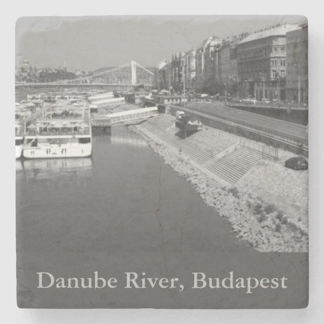 Posavasos De Piedra Río Danubio, Budapest, Hungría (Anverso)