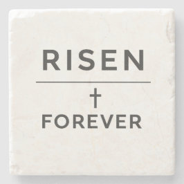 Posavasos De Piedra Risen + Forever Sticker 