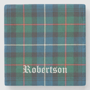 Posavasos De Piedra Robertson, Robertson Scottish Tartan, Robertson