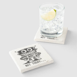 Posavasos De Piedra Robot de bajo consumo - No hoy...