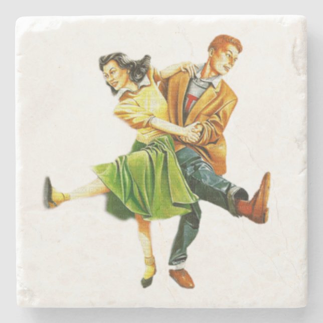 Posavasos De Piedra Rock & Roll (Anverso)