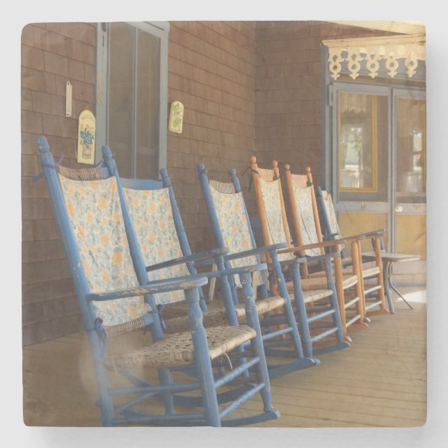 Posavasos De Piedra Rockeros en fila - Viñedo de Martha (Anverso)