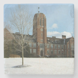 Posavasos De Piedra Rockwell en invierno en Grove City College
