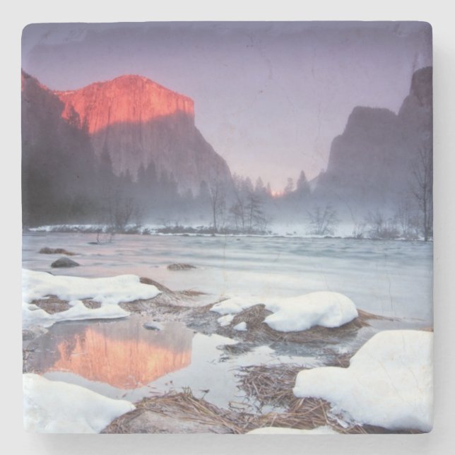 Posavasos De Piedra Rojo de Omega (Anverso)