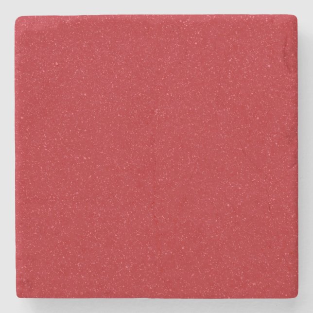 Posavasos de Piedra Rojo Tomate Salpicado Personal (Anverso)