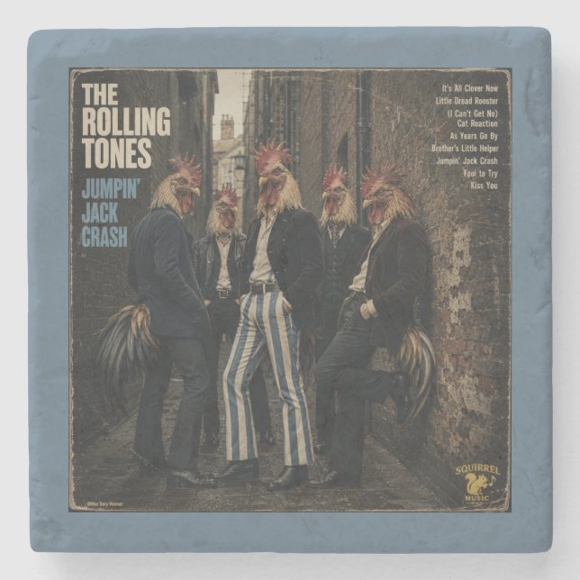 Posavasos De Piedra Rolling Tones: una Parodia (Anverso)