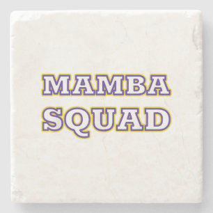Posavasos De Piedra Ropa divertida de Mamba Squad para amantes de las