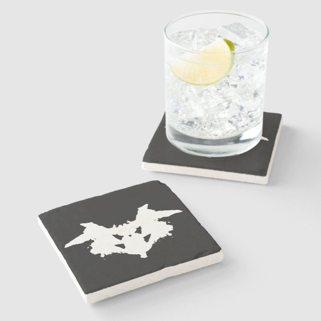 Posavasos De Piedra Rorschach Inkblot (Lateral)