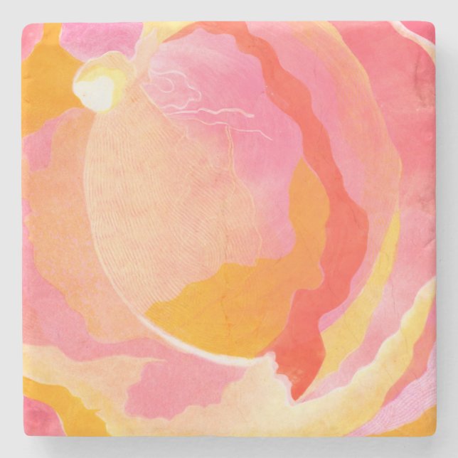 Posavasos De Piedra Rosa de col III (Anverso)