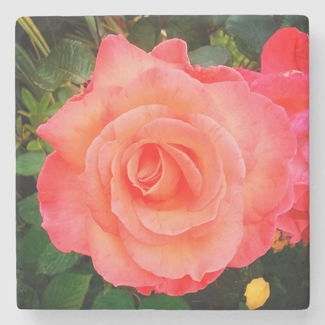 Posavasos De Piedra Rosa de color (Anverso)