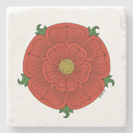 Posavasos De Piedra Rosa Roja de Lancaster