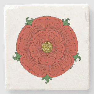 Posavasos De Piedra Rosa Roja de Lancaster