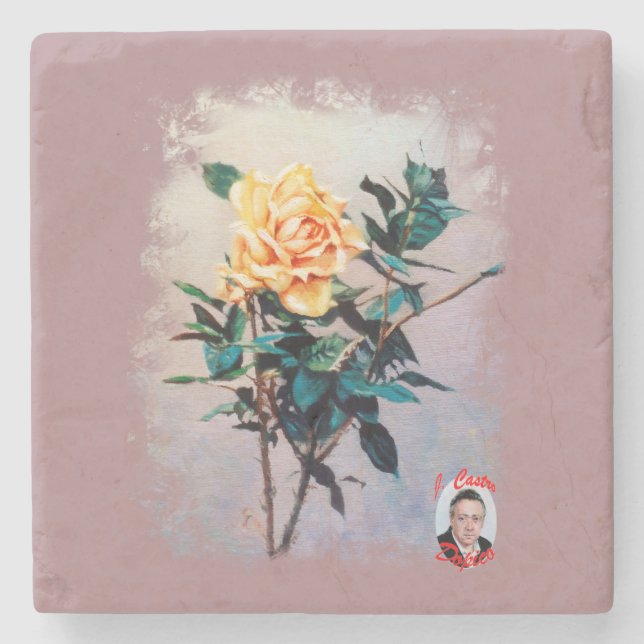 Posavasos De Piedra Rosa/Rose (Anverso)