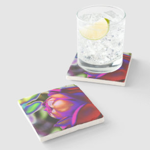 Posavasos De Piedra Rosa solarizado por Shirley Taylor