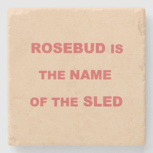 POSAVASOS DE PIEDRA ROSEBUD, EL COSTERO DE PIEDRA DE MÁRMOL SLED