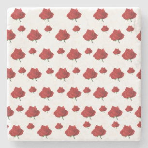 Posavasos De Piedra Roses rojos