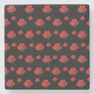 Posavasos De Piedra Roses rojos