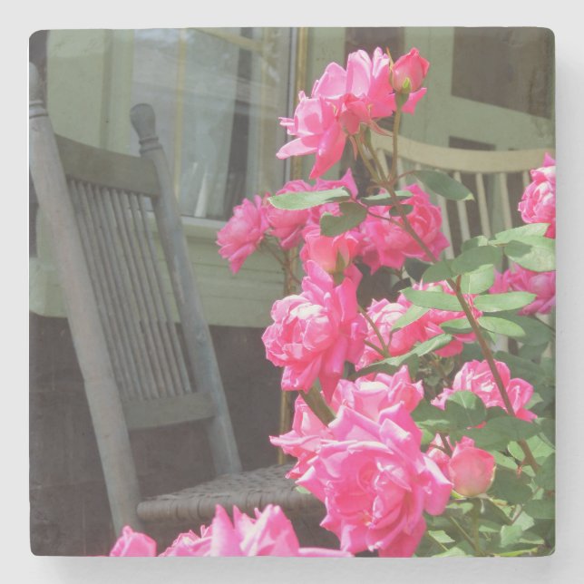 Posavasos De Piedra Roses y rocas rosados - Viñedo de Martha (Anverso)