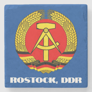 Posavasos De Piedra Rostock, DDR, Rostock, Alemania Oriental Socialist