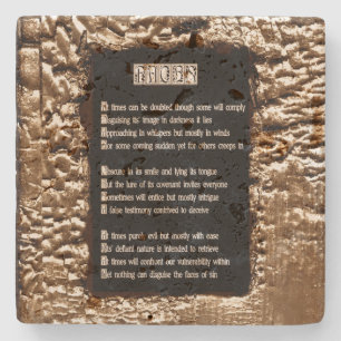 Posavasos De Piedra Rostros de pecado