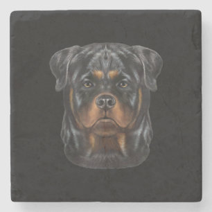 Posavasos De Piedra Rottweiler Dog Face Zip Hoodie