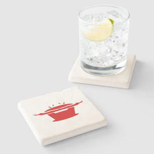 Posavasos De Piedra Rótulo coreano de barbacoa (고 기 구 이)