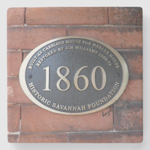 Posavasos De Piedra Rótulo Mercer Williams Carriage House