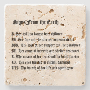 Posavasos De Piedra Rótulos de la Tierra