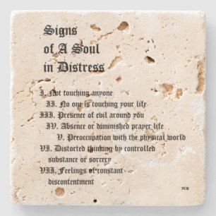 Posavasos De Piedra Rótulos de un alma en peligro