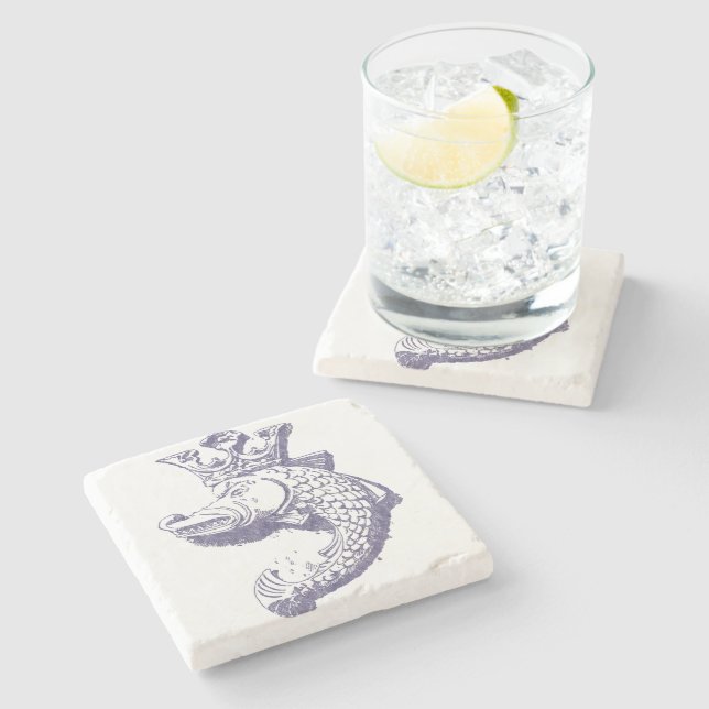 Posavasos De Piedra Royal Pike (Lateral)