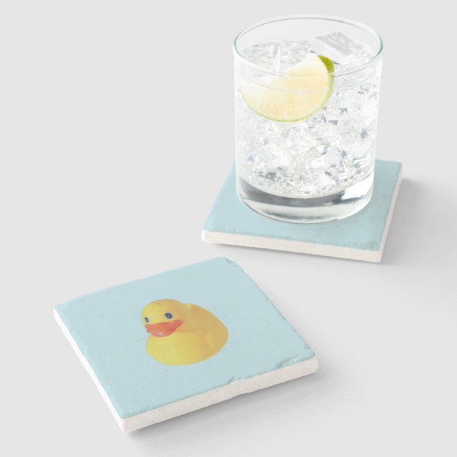 Posavasos De Piedra Rubber Ducky (Lateral)